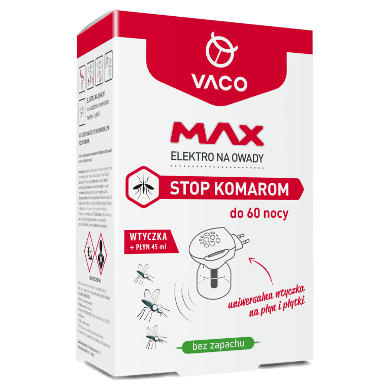 DV00025 VACO Elektro MAX + płyn na komary (60 nocy) - 45 ml 5901821950114